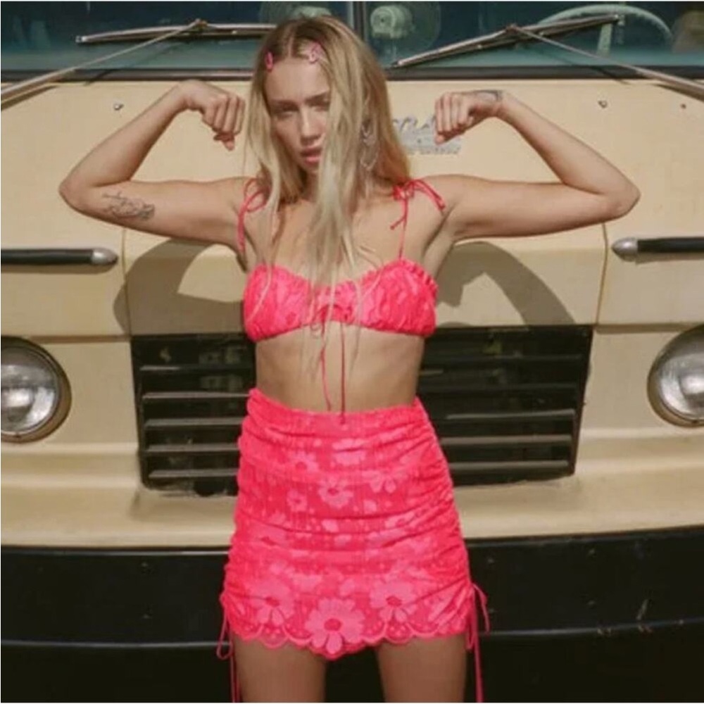For Love and Lemons Women’s Medium Top Large Bottom Avalon Flemenco Set New NWT